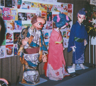 人形劇団プーク公演「怪談牡丹灯籠」に使われた人形たち（8/21）