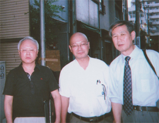 （左から）三井環さん、植垣康博さん、鈴木邦男