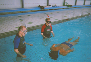 潜水の訓練