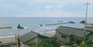 列車から見た日本海